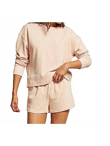 perfectwhitetee Tyler Sweatshirt in Peaches &amp; Cream (view 2)