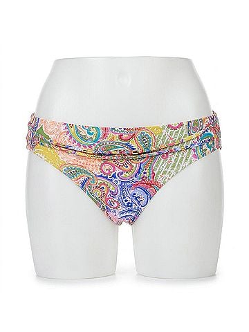 Bleu Rod Beattie La Vida Bohemia Sarong Hipster Bikini Bottom in Pink Multi (view 1)