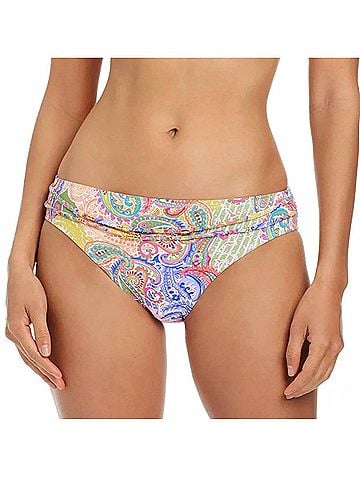 Bleu Rod Beattie La Vida Bohemia Sarong Hipster Bikini Bottom in Pink Multi (view 2)