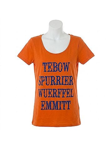 Judith March Women's University Of Florida Boys Of Fall Tee in Orange (view 1)