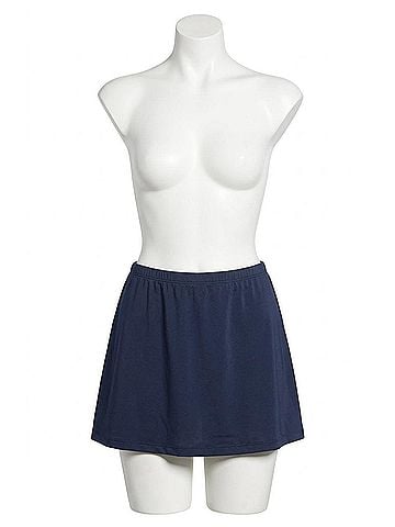 Maxine of Hollywood Solid Skirted Bikini Bottom - Plus in Indigo (view 1)