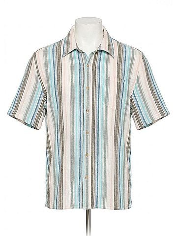 Raga Short Sleeve Button Down Shirt in Multi (view 1)