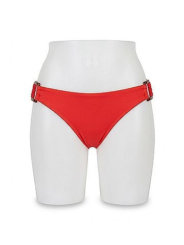 Helen Jon Tortoise Hipster Bottom Bikini in Tropical Coral (view 1)