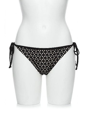 Helen Jon String Bottom With Binding Bikini in Black (view 1)