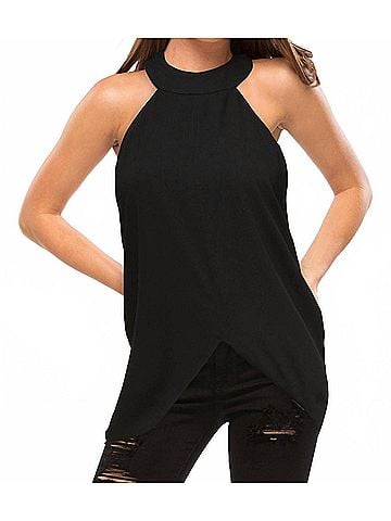 C/MEO Collective Liquid Love Top in Black (view 2)