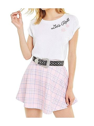 Wildfox Let's Roll No9 Crew Neck Tee in Clean White (view 2)