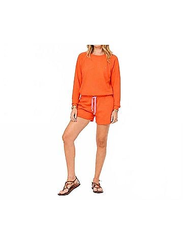 Kerri Rosenthal Women's Shrunken Sweatshirt in Lobster (view 2)