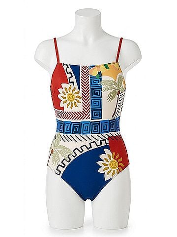 Gottex Positano Square Neck One Piece in Multicolor (view 1)