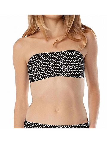 Helen Jon Hook Back Bandeau Top in Black Laser Cut (view 2)