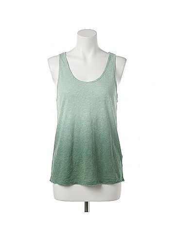 Project Social T Talia Dip Dye Tank in Sage (view 1)