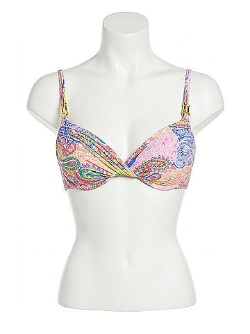 Bleu Rod Beattie Bohemia U Wire Bikini Bra in La Vida Print (view 1)