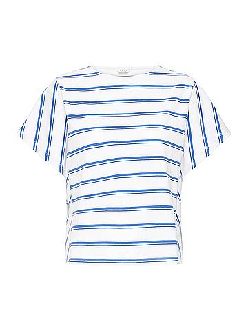 b.young Women's Pandinna Batwing Shirt in Bright White Neb Stripe (view 2)