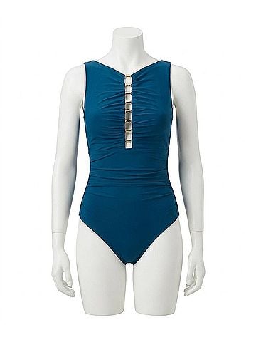 Miraclesuit Swizzle One Piece Swimsuit in Twilight (view 1)