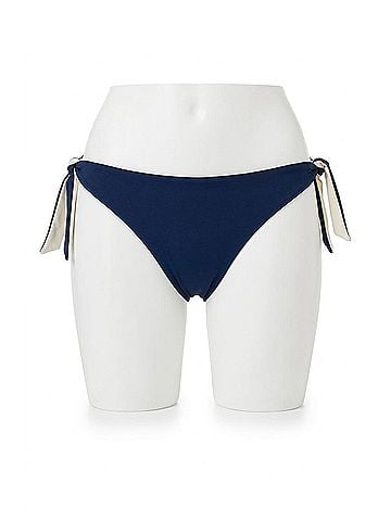 Helen Jon Reversible Tie Hipster Bottom Bikini in Navy Ivory (view 1)