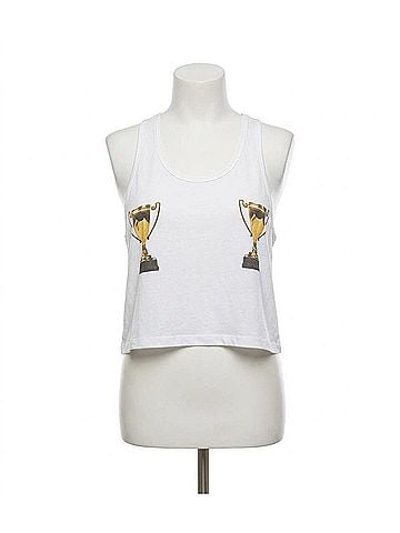 Wildfox And The Award Goes To Graphic Tank in White (view 1)