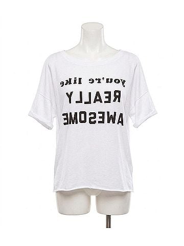 Wildfox Really Awesome Lousie Shirt in Clean White (view 1)
