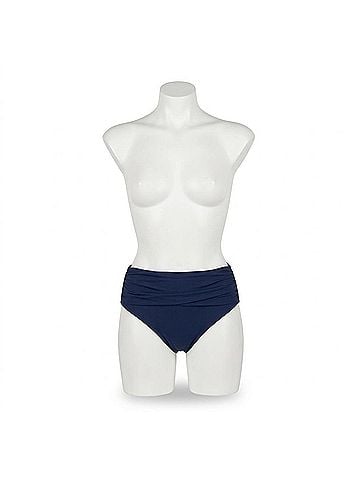 La Blanca Island Goddess Mid-Waist Sash Band Bottom in Indigo (view 1)
