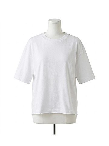 Frank & Eileen Perry Crew Tee in White (view 1)