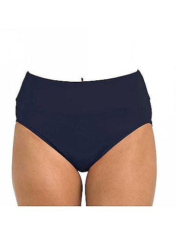 24th & Ocean High Waist Swim Bottom in Midnight (view 2)