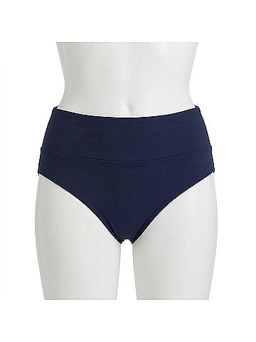 24th & Ocean High Waist Swim Bottom in Midnight (view 1)