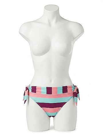 Tanya Taylor Poppy Bikini Bottom in Salmon Rose Multi (view 1)
