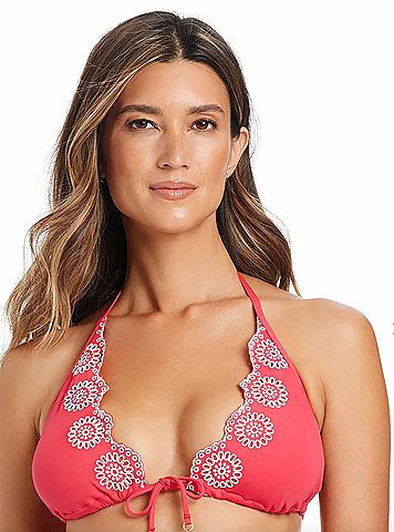 Bleu Rod Beattie Spanish Islet Triangle Bikini Bra in Pink (view 2)