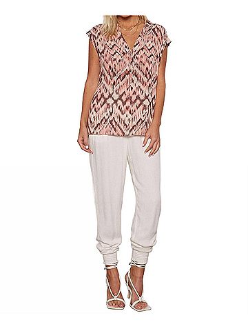 Tart Collections Shana Crinkle Top in Abstract Ikat (view 2)
