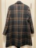 DKNY Plaid Black Brown Gray Coat Size XXL - photo 3