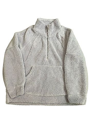 Lululemon Athletica Scuba Oversized Fleece Funnel Neck Half Zip Pullover Sweater (view 1)