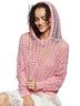 Pol 100% Polyester Pink Pullover Hoodie Size L - photo 1