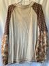 Easel 45% Rayon 25% Nylon 25% Cotton 5% Spandex 100% Cotton Plaid Brown Ivory Long Sleeve Top Size 1X - photo 3