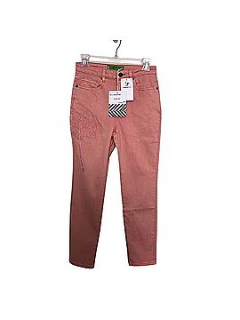 Sandrine Rose High Waisted Embroidered Palm Skinny Jeans Jeans (view 1)