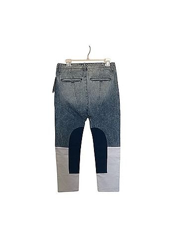 Sandrine Rose Indigo Wide Leg Harem Patchwork Jeans Jeans (view 2)