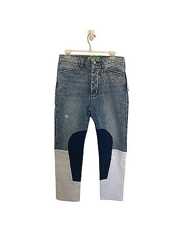Sandrine Rose Indigo Wide Leg Harem Patchwork Jeans Jeans (view 1)