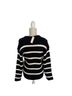 Echelon Stripes Blue White Pullover Sweater Size S - photo 2