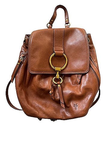 FRYE Ilana Harness Cognac Leather Backpack (view 1)