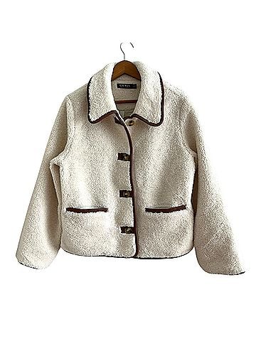 Lauren by Ralph Lauren faux fur teddy ranch jacket Faux Fur Jacket (view 2)