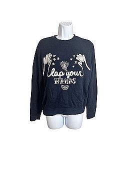 Sandro Clap Your Hands Graphic Sweatshirt Long Sleeve Top (view 1)