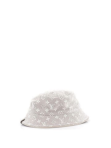 Louis Vuitton Bob Bucket Hat Monogram Jacquard Denim (view 2)