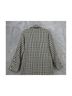 Carlisle 100% Wool Houndstooth Black White Coat Size 6 - photo 6
