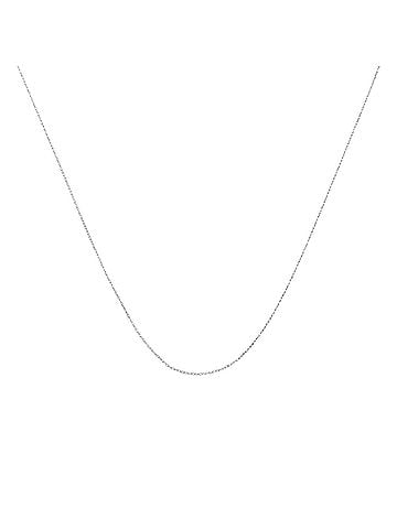 Haus of Brilliance Solid 10K White Gold 0.5mm Rope Chain Necklace. Unisex Chain - Size 18" Inches (view 1)