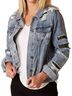 Miss Me Destructed Camo Star Denim Jacket Jacket - photo 1