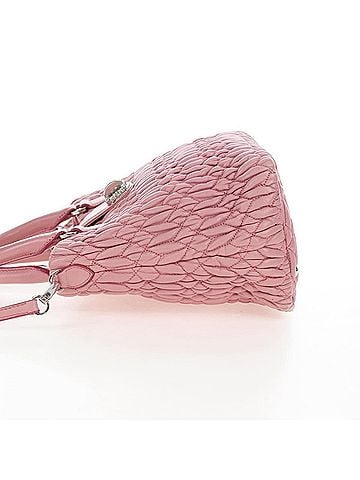 Miu Miu Crystal Convertible Top Handle Matelasse Leather Pink Leather Handbag (view 2)