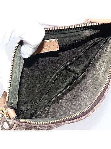 Dior Vintage Saddle Bag Canvas Brown Canvas Clutche &amp; Pouche Bag (view 2)