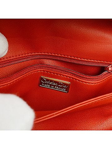 Dior Shoulder Leather Red Leather Shoulder Bag Bag (view 2)