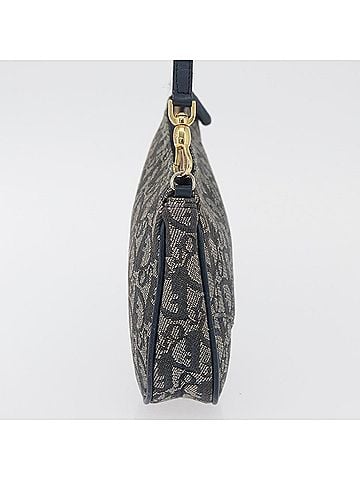 Dior Vintage Saddle Bag Canvas Navy Canvas Clutche &amp; Pouche Bag (view 2)