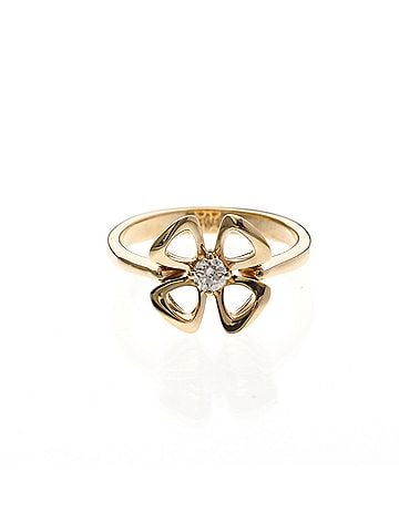 Bvlgari Fiorever 18K White Gold And Pave Diamonds Gold Pink_Gold Ring Jewelry (view 1)
