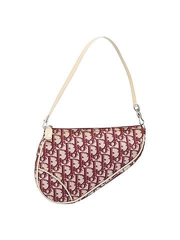 Dior Vintage Saddle Bag Canvas Red Canvas Clutche &amp; Pouche Bag (view 1)