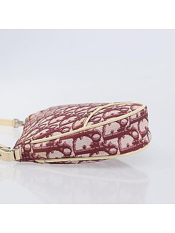 Dior Vintage Saddle Bag Canvas Red Canvas Clutche &amp; Pouche Bag (view 2)