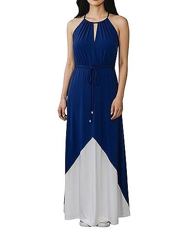 Boston Proper Halter Maxi Dress Casual Dress (view 1)